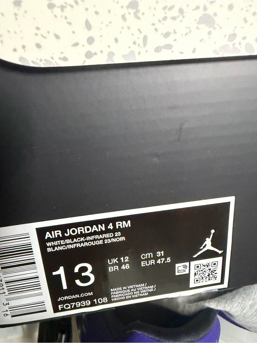 Nike Jordan 4 RPM low white black grey size 13 - Picture 11 of 14
